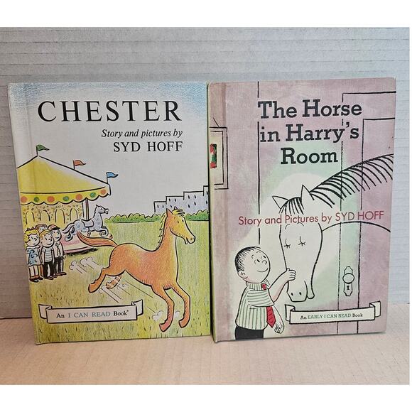 Syd Hoff "I Can Read" 2 Beginner reader hardcover books level1  Horse1961 & 1970 - Picture 1 of 7